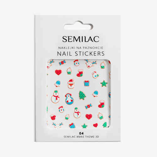 Semilac Xmas theme 3D Nail Stickers 04