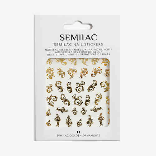 Semilac Golden Ornaments 3D Nail Stickers 11