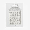Semilac Xmas theme Silver Nail Stickers 05