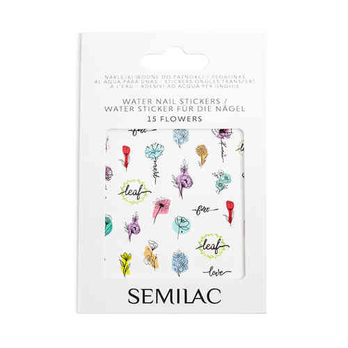 Semilac 15 Water Nail Stickers Flower