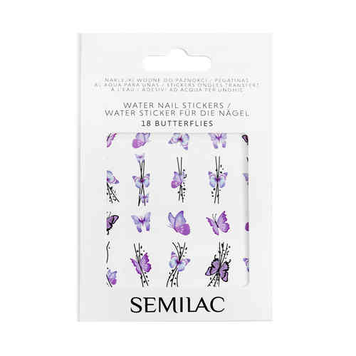 Semilac 18 Water Nail Stickers Butterflies