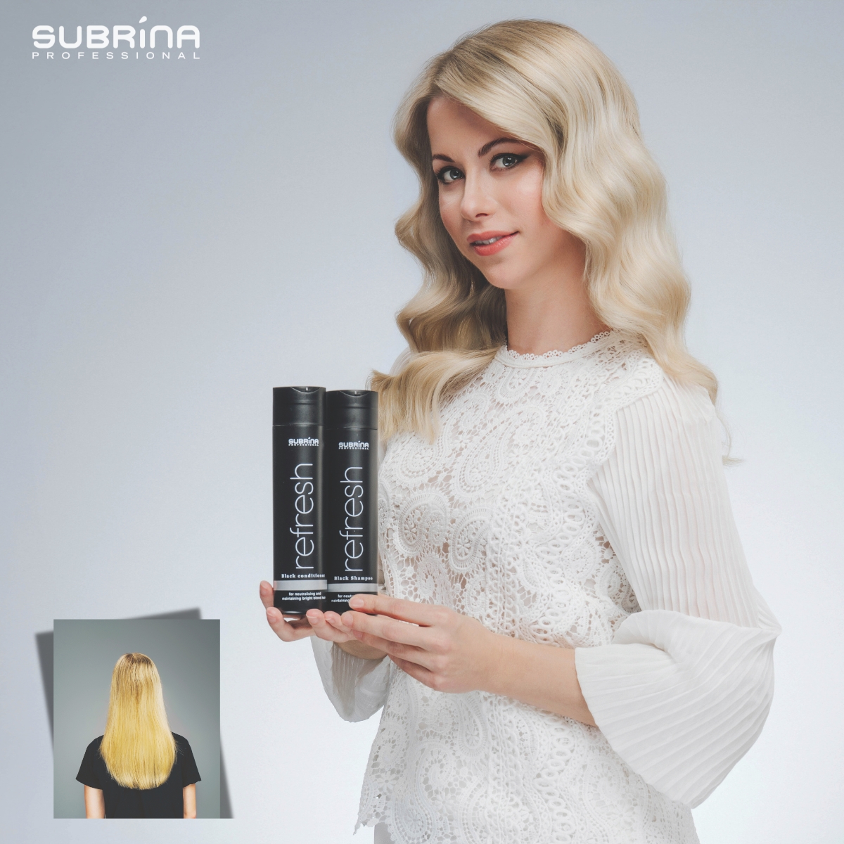 Uutuus Subrina Refresh Black shampoo ja hoitoaine