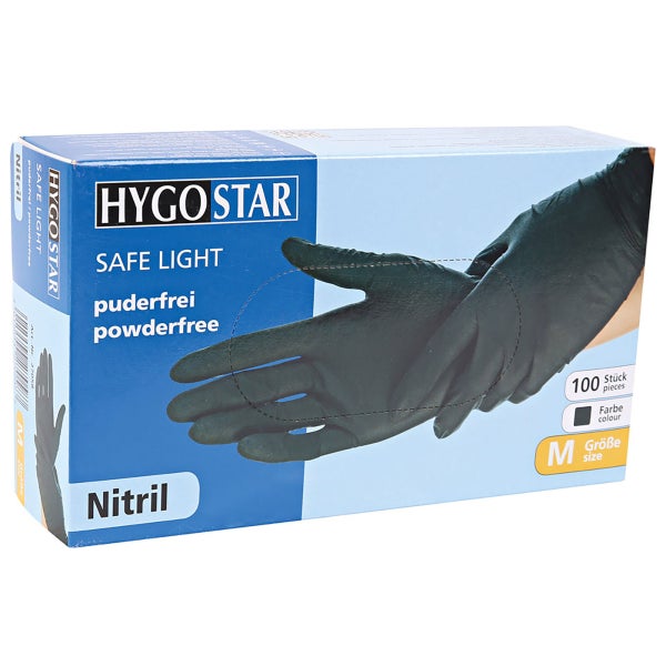 Safe Light nitriilik&auml;sine M musta 100kpl