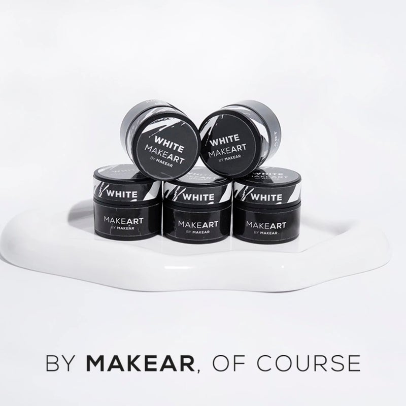 Makeart white koristelugeeli.